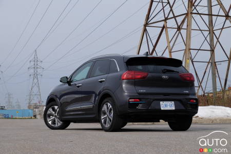 2020 Kia Niro EV, three-quarters rear