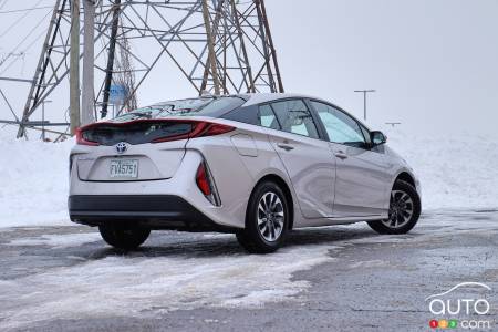 Toyota Prius Prime, three-quarters rear