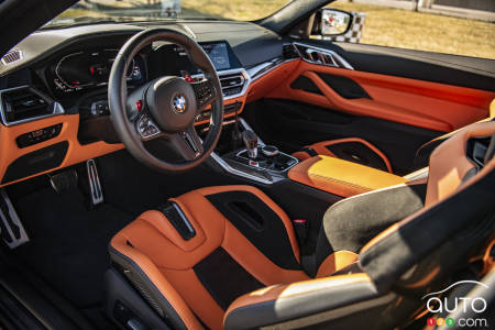 The BMW M4 Competition, interior