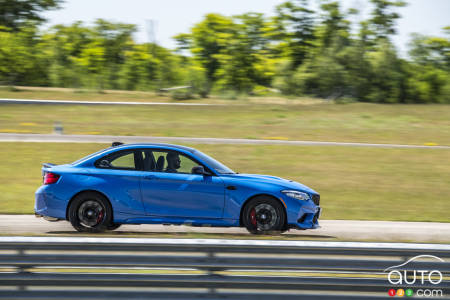 The BMW M2 CS, on the track