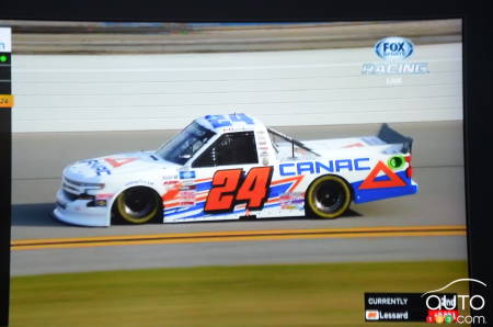 Raphaël Lessard's truck number 24 ,  during qualifications