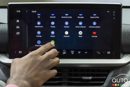 Display of the new multimedia system from Ford and Lincoln