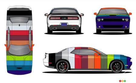 2023 Dodge Challenger, colour choices, fig. 1