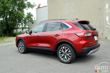 2020 Ford Escape Hybrid, three-quarters rear