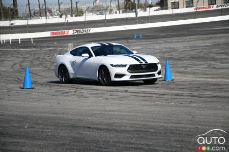 2024 Ford Mustang, on the track
