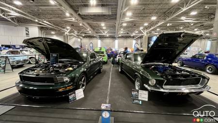 2008 and 1968 Ford Mustang Bullit editions