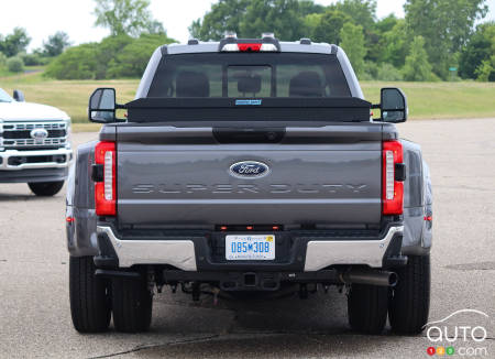 The rear of 2023 Ford Super Duty