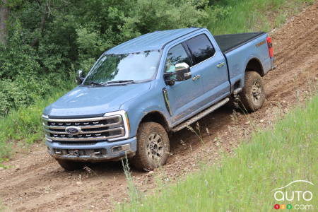 Blue 2023 Ford Super Duty