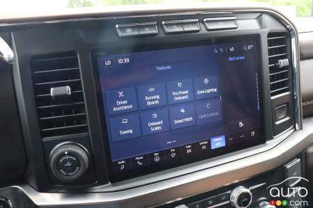 Pantalla táctil de la Ford Super Duty 2023