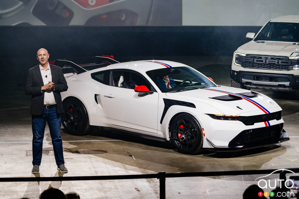 La Ford Mustang GTD Spirit of America 2025 a été présentée hier à Détroit