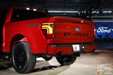 The 2024 Ford F-150, rear section