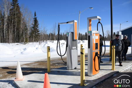 Recharging station at the Kapuskasing centre