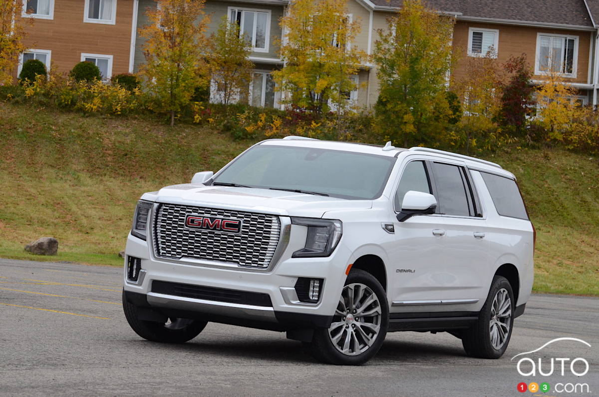 GMC Yukon 2021, trois quarts avant