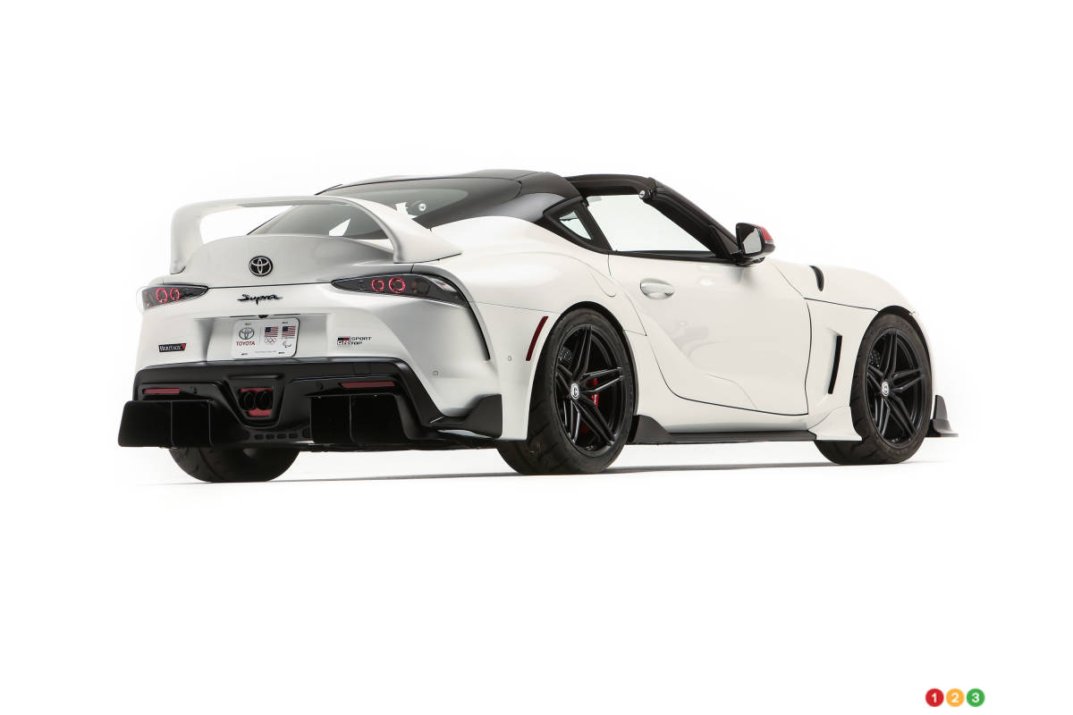 Toyota Supra Sport Top 2021, trois quarts