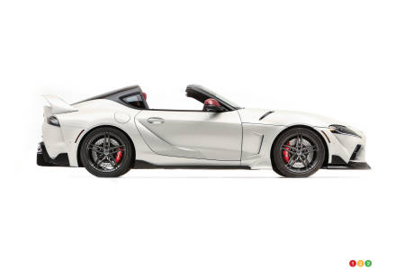 2021 Toyota Supra Sport Top, profile with roof panels removed