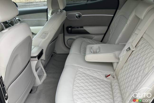 The 2024 Genesis GV60, rear seats