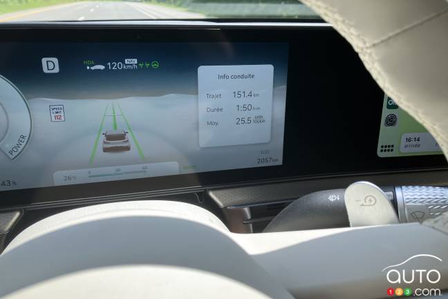 The 2024 Genesis GV60, charge indicator