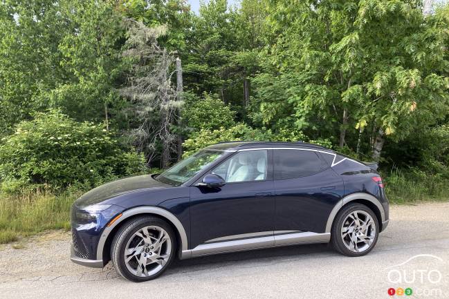 The 2024 Genesis GV60, profile