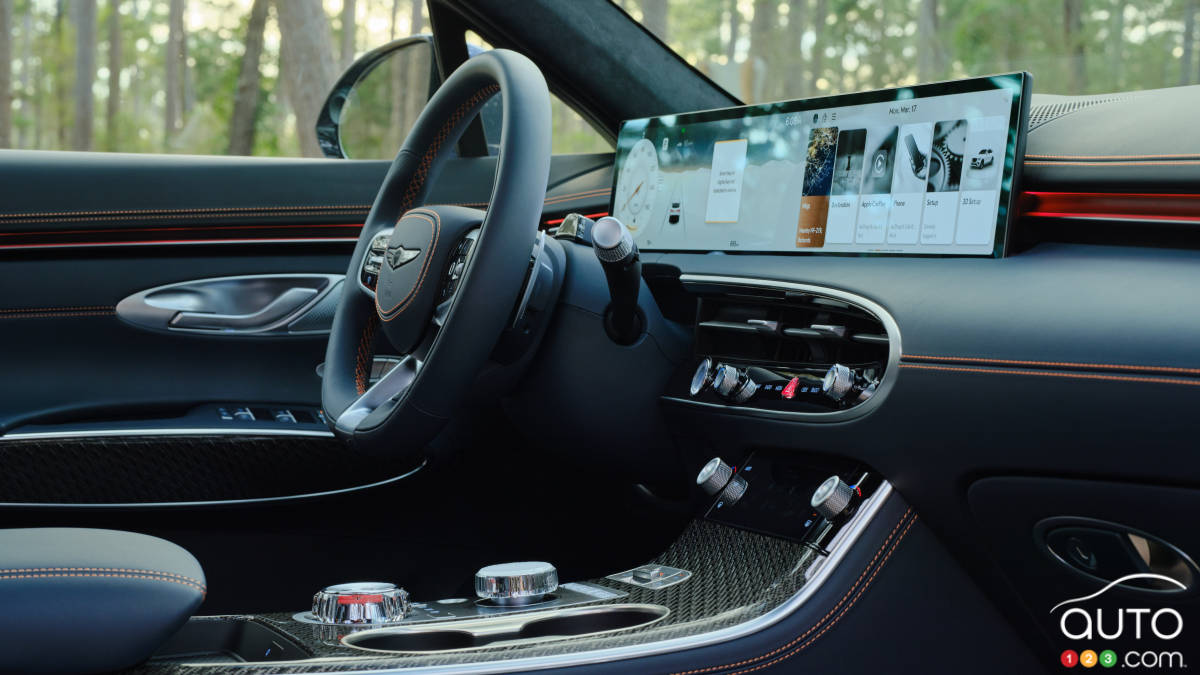 Le Genesis GV70 2026, volant