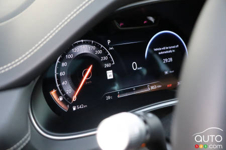 Digital gauge cluster in the 2023 Genesis GV80