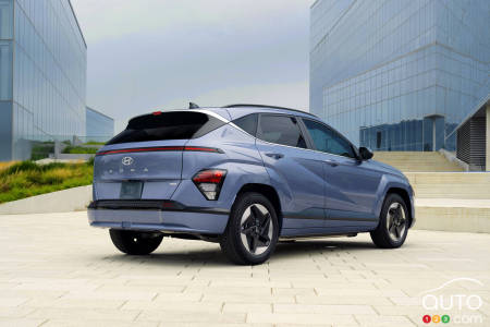 Exterior design of electric 2024 Hyundai Kona