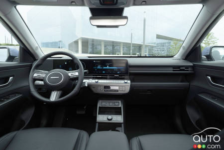Interior of electric 2024 Hyundai Kona