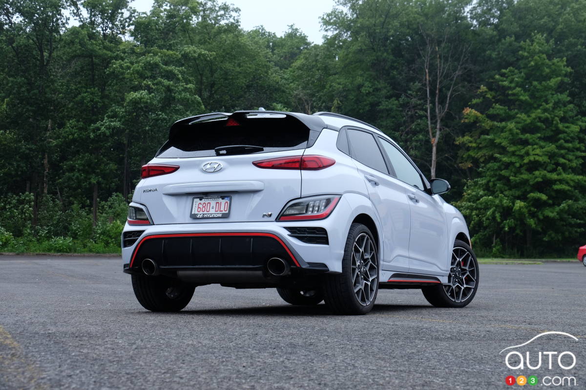 Hyundai Kona N 2022, arrière