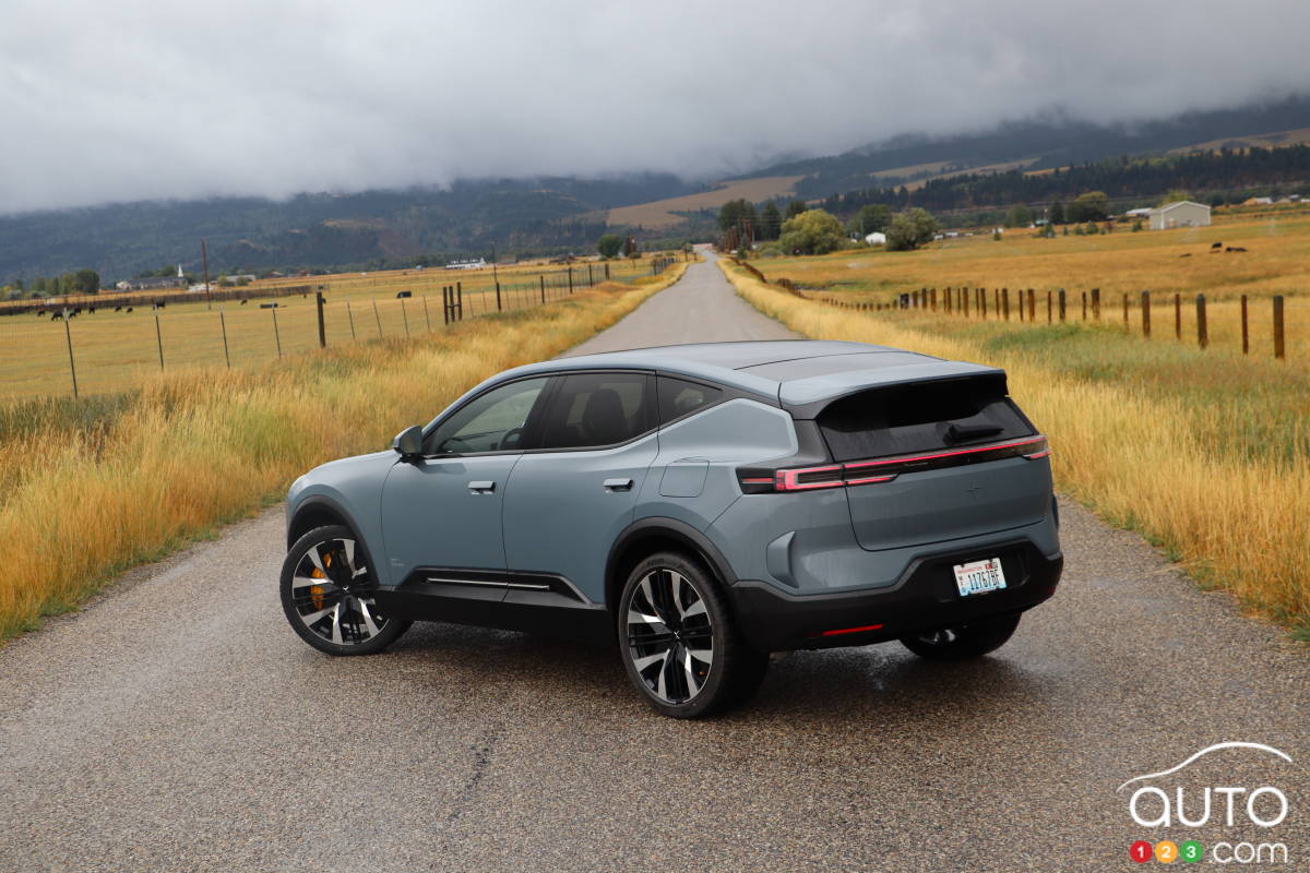 Polestar 3 2025, trois quarts arrière