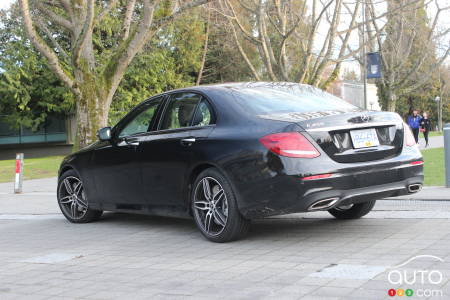 2020 Mercedes-Benz E 450, three-quarters rear