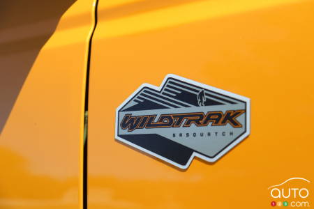 Ford Bronco 2 portes Wildtrak Sasquatch, écusson Wildtrak