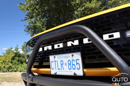 Ford Bronco 2 portes Wildtrak Sasquatch, calandre