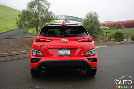 2022 Hyundai Kona N, rear