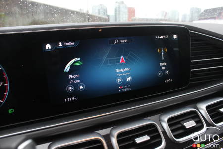 Mercedes-Benz GLS 450 2020, écran multimédia