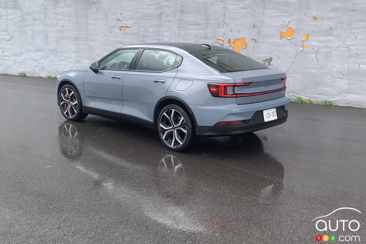 Polestar 2 2021, trois quarts arrière