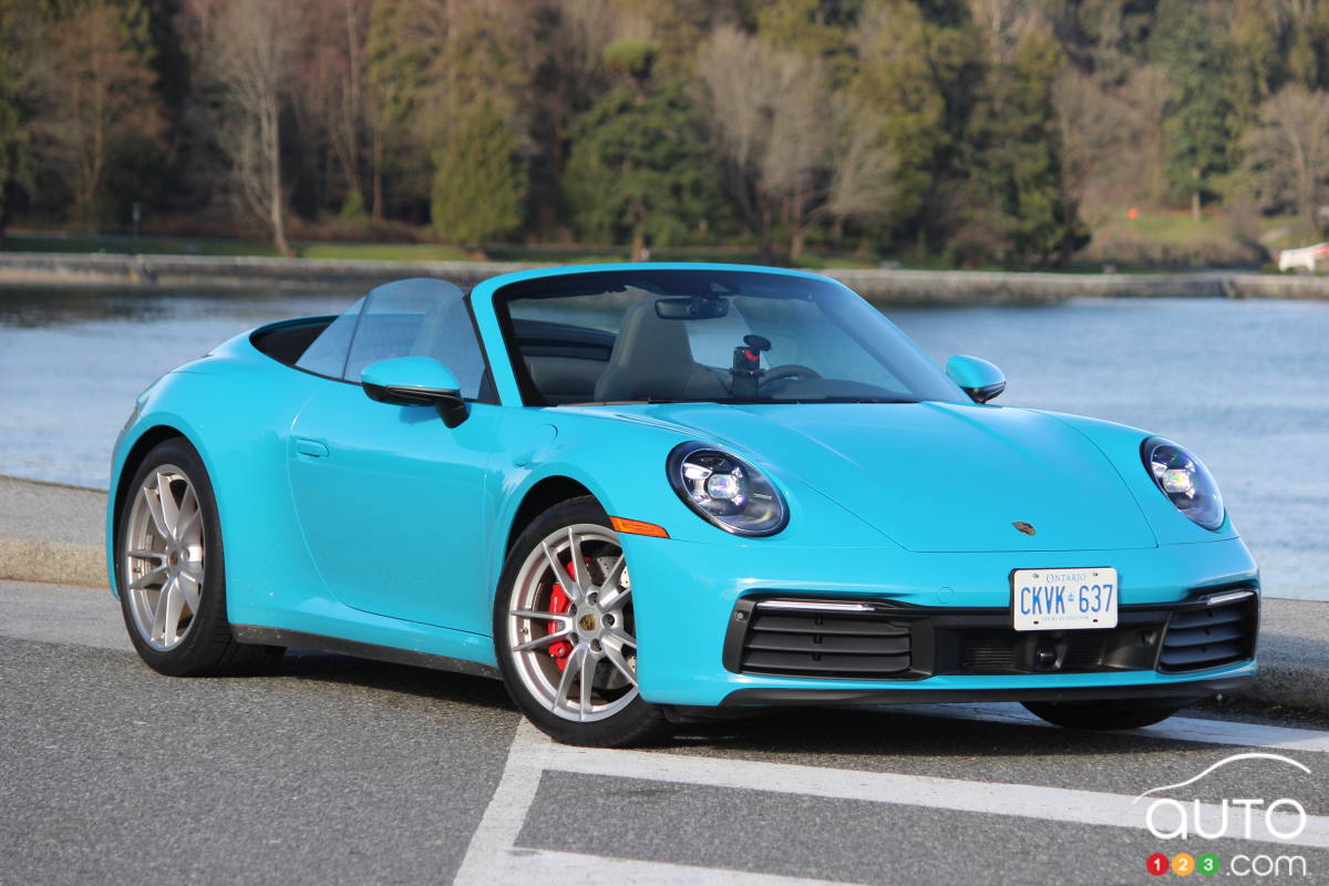 Porsche 911 Carrera S 2020, trois quarts avant