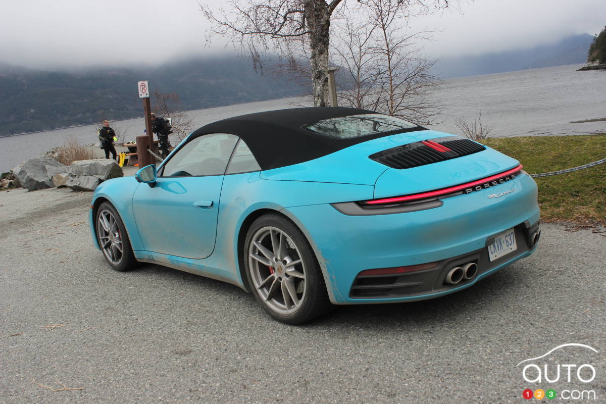 Porsche 911 Carrera S 2020, trois quarts arrière