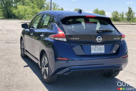 Nissan LEAF Plus 2020, trois quarts arrière