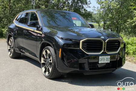 The 2023 BMW XM, front