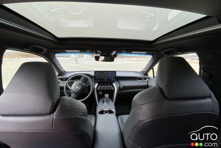 Toyota Venza 2021, intérieur avec toit