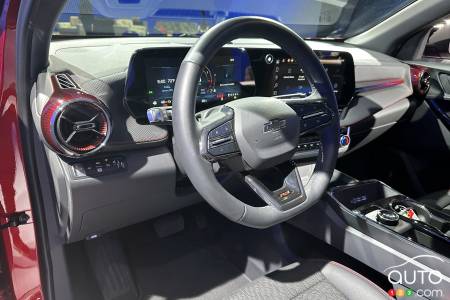 The 2025 Chevrolet Equinox, steering wheel, dashboard