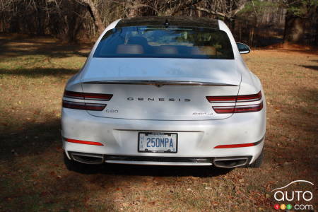 2021 Genesis G80, rear