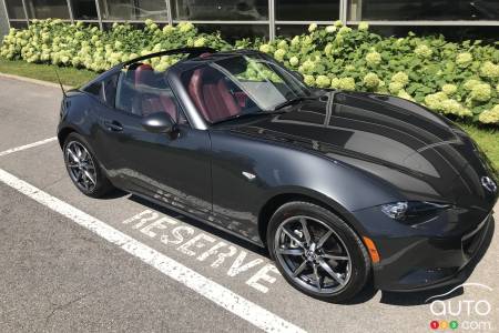 The Mazda MX-5 with hard top