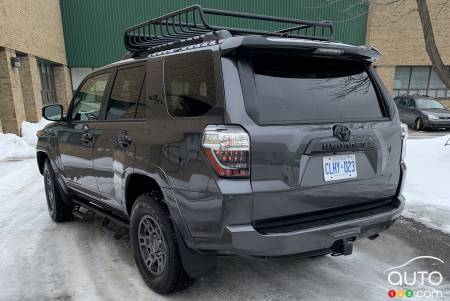 2020 Toyota 4Runner, three-quarters rear