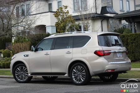 Infiniti QX80 2021, trois quarts arrière