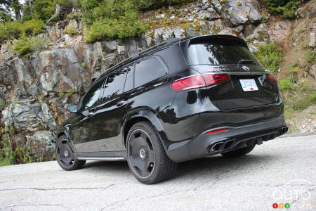 2021 Mercedes-AMG GLS 63, three-quarters rear