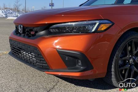 2022 Honda Civic Si, front grille, headlight