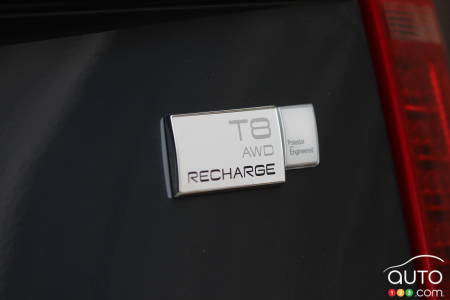 Volvo XC90 Recharge 2021, écusson