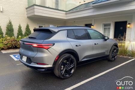 Le Chevrolet Equinox EV 2024, à l'hôtel