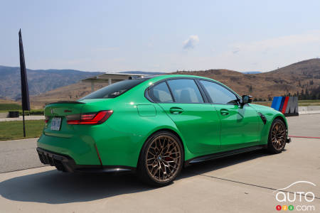 BMW M3 CS 2023, trois quarts arrière