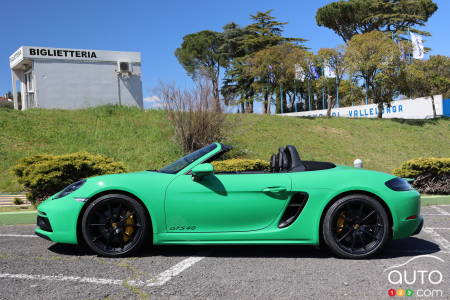 Porsche 718 Boxster GTS 4.0 2022, profil